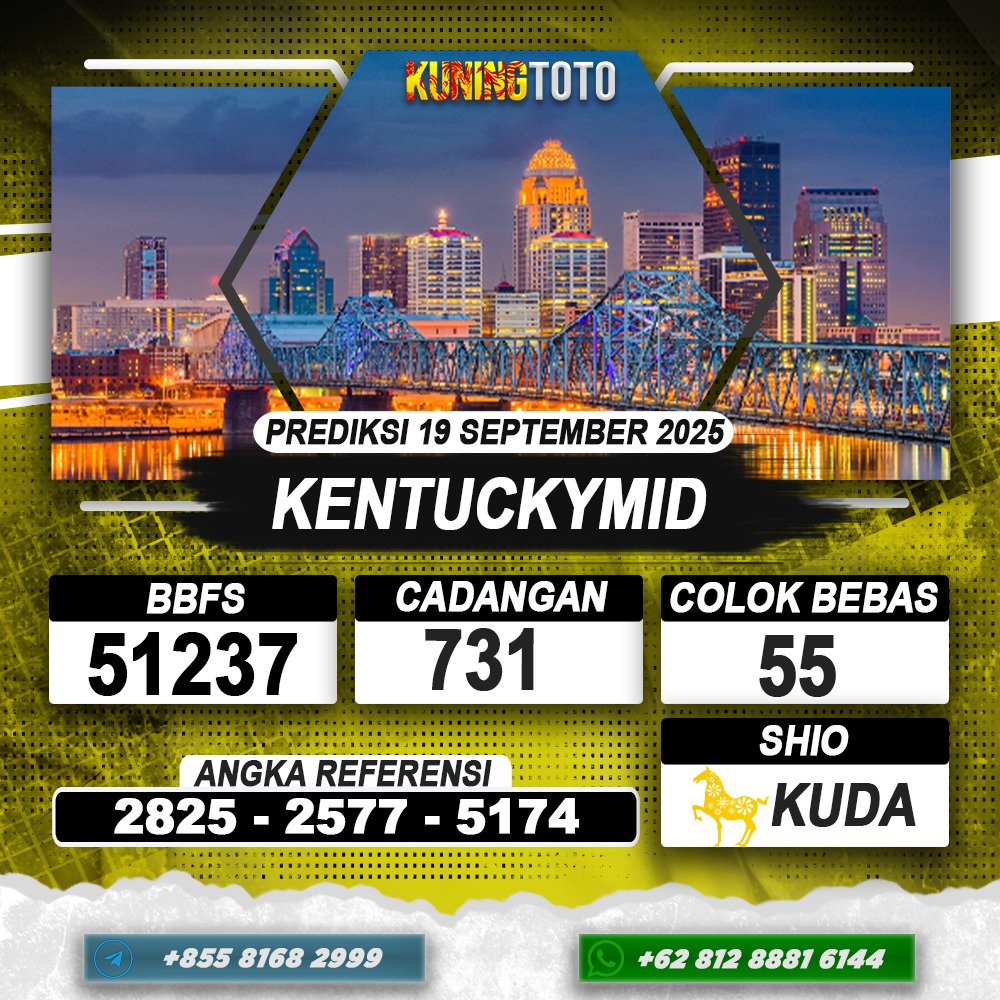 PREDIKSI KENTUCKYMID 19 SEPTEMBER 2025 | PREDIKSI TOGEL KUNINGTOTO