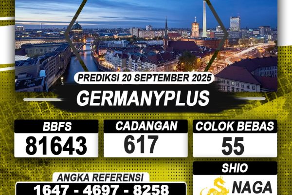 PREDIKSI GERMANYPLUS 20 SEPTEMBER 2025 | PREDIKSI TOGEL KUNINGTOTO