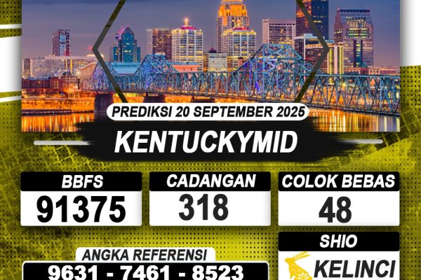PREDIKSI KENTUCKYMID 20 SEPTEMBER 2025 | PREDIKSI TOGEL KUNINGTOTO