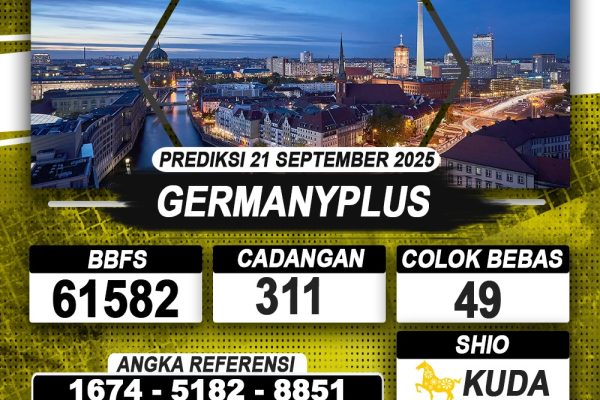 PREDIKSI GERMANYPLUS 21 SEPTEMBER 2025 | PREDIKSI TOGEL KUNINGTOTO