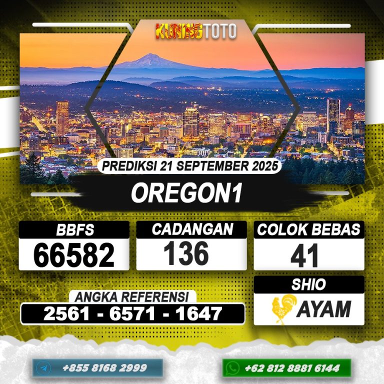 PREDIKSI OREGON1 21 SEPTEMBER 2025 | PREDIKSI TOGEL KUNINGTOTO