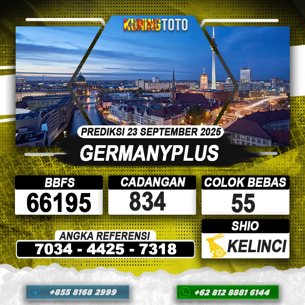 PREDIKSI GERMANYPLUS 23 SEPTEMBER 2025 | PREDIKSI TOGEL KUNINGTOTO