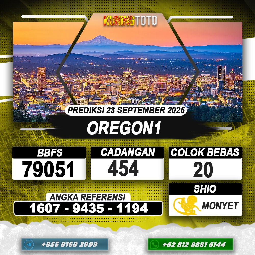 PREDIKSI OREGON1 23 SEPTEMBER 2025 | PREDIKSI TOGEL KUNINGTOTO