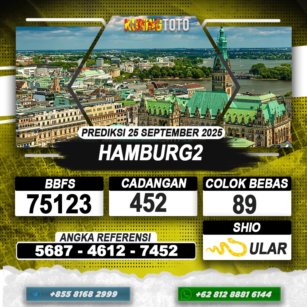 PREDIKSI HAMBURG2 25 SEPTEMBER 2025 | PREDIKSI TOGEL KUNINGTOTO
