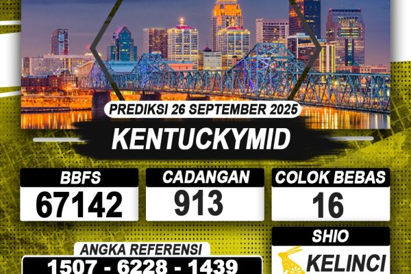 PREDIKSI KENTUCKYMID 26 SEPTEMBER 2025 | PREDIKSI TOGEL KUNINGTOTO