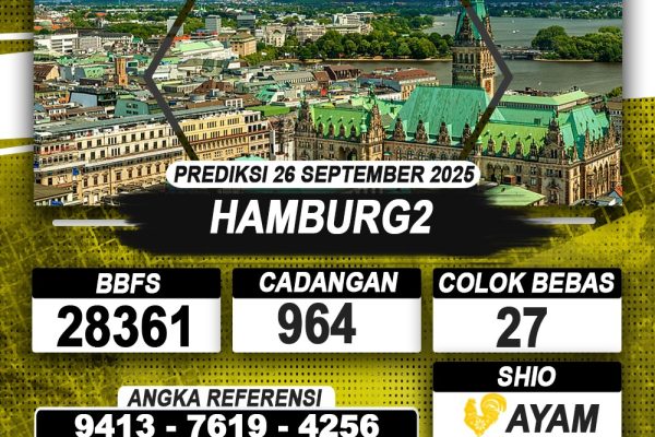 PREDIKSI HAMBURG2 26 SEPTEMBER 2025 | PREDIKSI TOGEL KUNINGTOTO