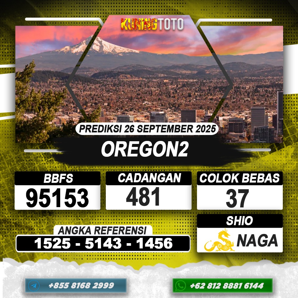 PREDIKSI OREGON2 26 SEPTEMBER 2025 | PREDIKSI TOGEL KUNINGTOTO