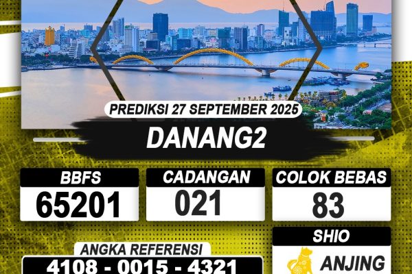 PREDIKSI DANANG2 27 SEPTEMBER 2025 | PREDIKSI TOGEL KUNINGTOTO