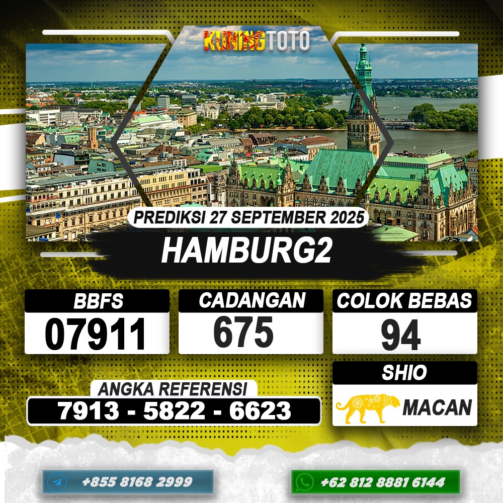 PREDIKSI HAMBURG2 27 SEPTEMBER 2025 | PREDIKSI TOGEL KUNINGTOTO