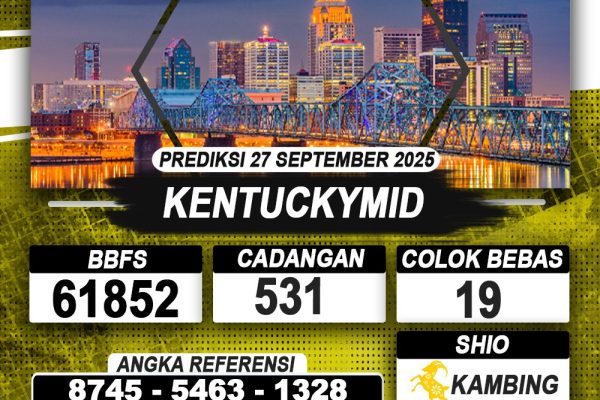 PREDIKSI KENTUCKYMID 27 SEPTEMBER 2025 | PREDIKSI TOGEL KUNINGTOTO