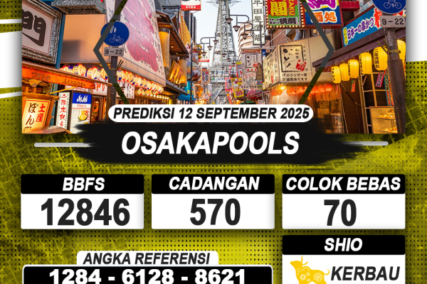PREDIKSI OSAKAPOOLS 12 SEPTEMBER 2025 | PREDIKSI TOGEL KUNINGTOTO