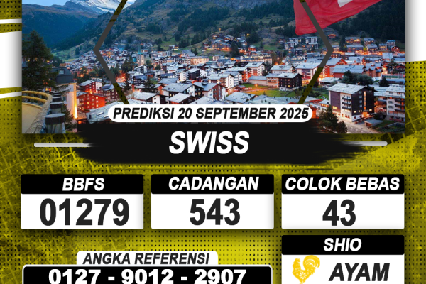 PREDIKSI SWISS 20 SEPTEMBER 2025 | PREDIKSI TOGEL KUNINGTOTO
