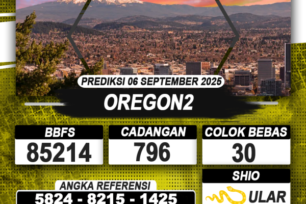 PREDIKSI OREGON2 06 SEPTEMBER 2025 | PREDIKSI TOGEL KUNINGTOTO