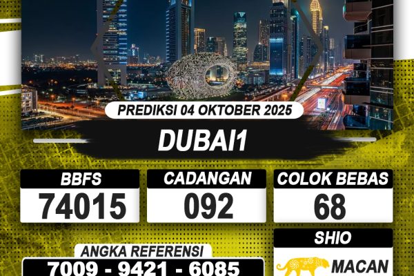 PREDIKSI DUBAI1 04 OKTOBER 2025 | PREDIKSI TOGEL KUNINGTOTO
