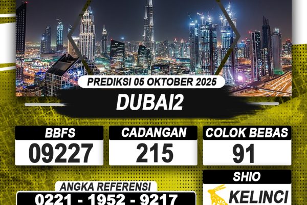 PREDIKSI DUBAI2 05 OKTOBER 2025 | PREDIKSI TOGEL KUNINGTOTO