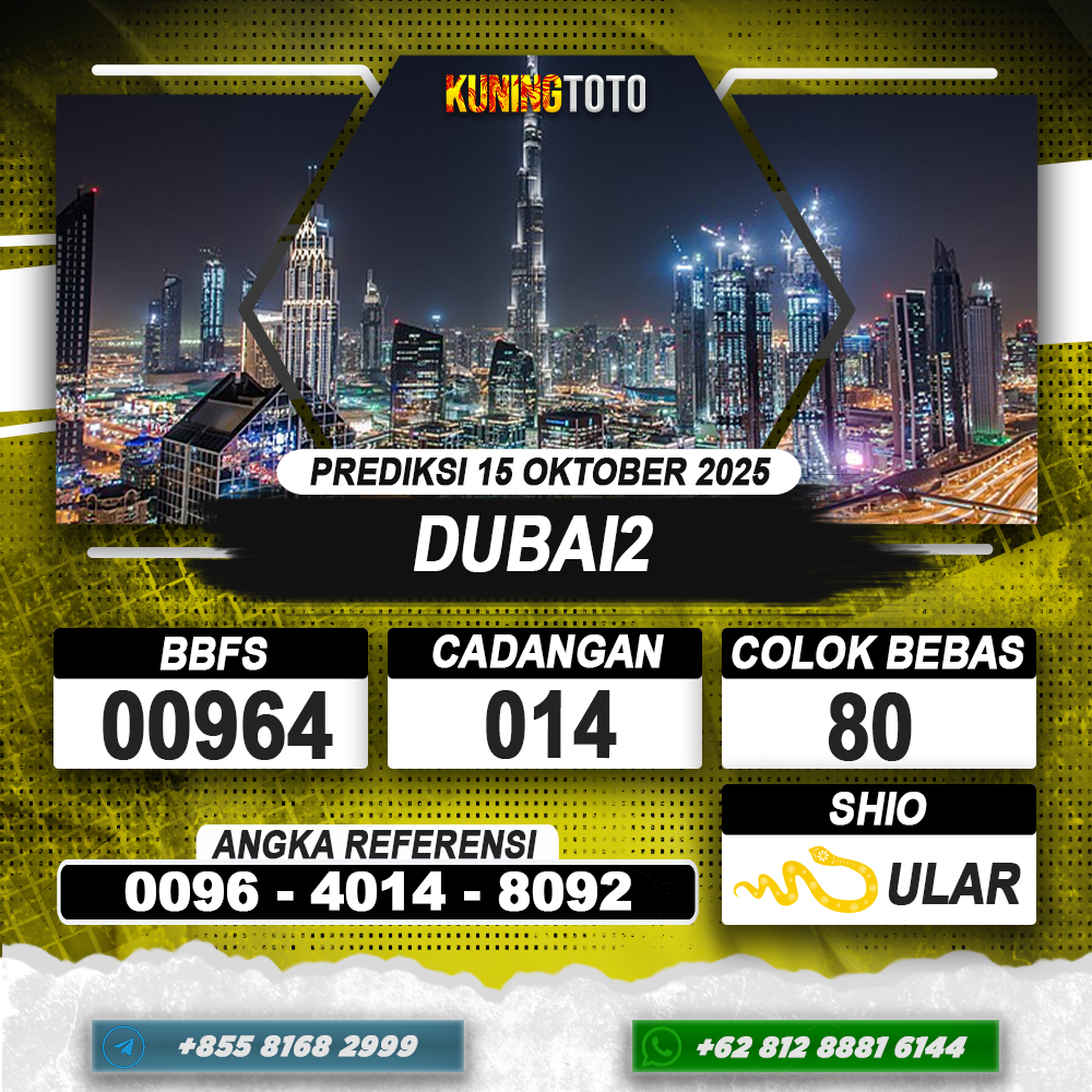 PREDIKSI DUBAI2 15 OKTOBER 2025 | PREDIKSI TOGEL KUNINGTOTO