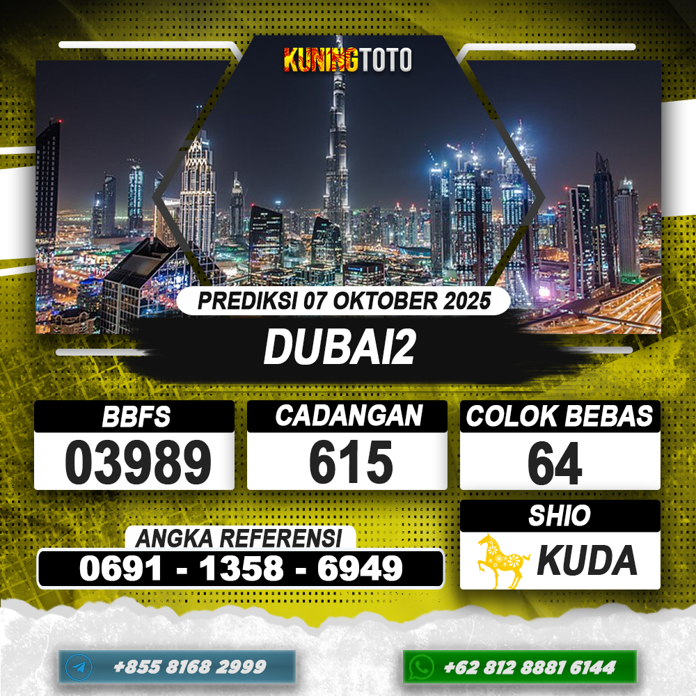 PREDIKSI DUBAI2 07 OKTOBER 2025 | PREDIKSI TOGEL KUNINGTOTO
