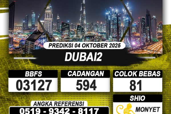 PREDIKSI DUBAI2 04 OKTOBER 2025 | PREDIKSI TOGEL KUNINGTOTO