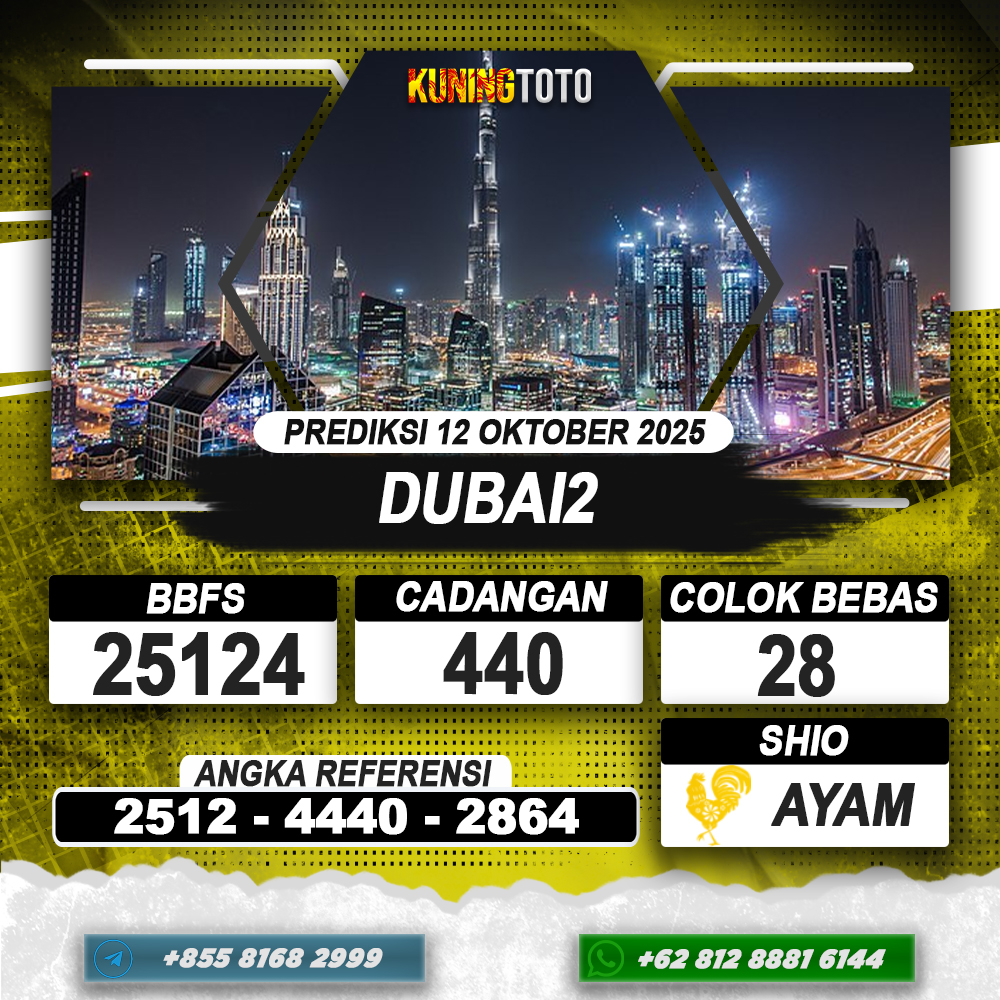 PREDIKSI DUBAI2 12 OKTOBER 2025 | PREDIKSI TOGEL KUNINGTOTO