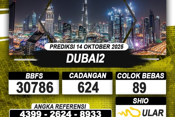 PREDIKSI DUBAI2 14 OKTOBER 2025 | PREDIKSI TOGEL KUNINGTOTO