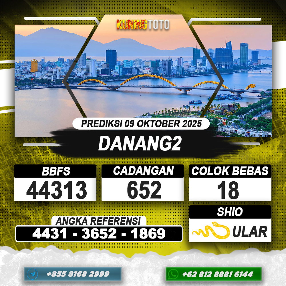 PREDIKSI DANANG2 09 OKTOBER 2025 | PREDIKSI TOGEL KUNINGTOTO