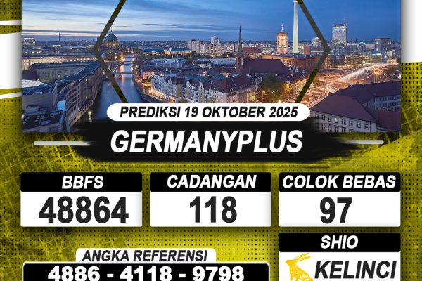 PREDIKSI GERMANYPLUS 19 OKTOBER 2025 | PREDIKSI TOGEL KUNINGTOTO