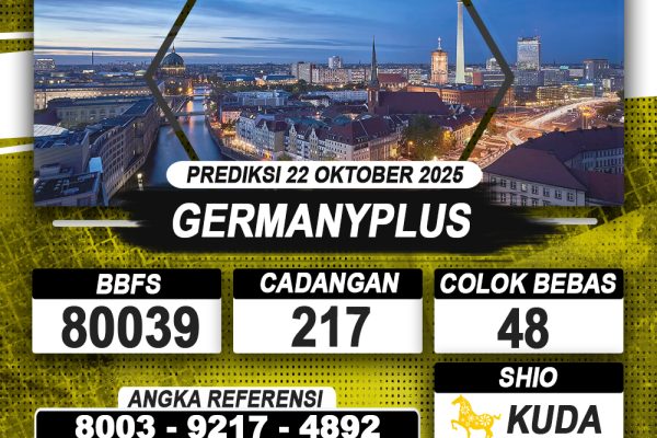 PREDIKSI GERMANYPLUS 22 OKTOBER 2025 | PREDIKSI TOGEL KUNINGTOTO