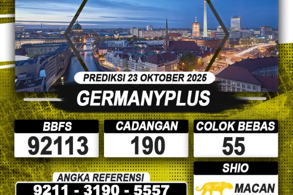 PREDIKSI GERMANYPLUS 23 OKTOBER 2025 | PREDIKSI TOGEL KUNINGTOTO