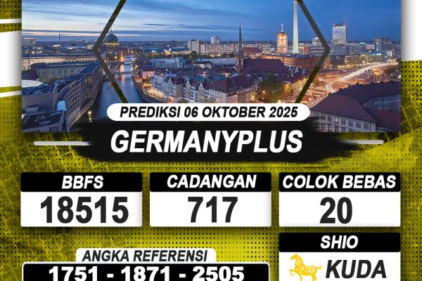 PREDIKSI GERMANYPLUS 06 OKTOBER 2025 | PREDIKSI TOGEL KUNINGTOTO