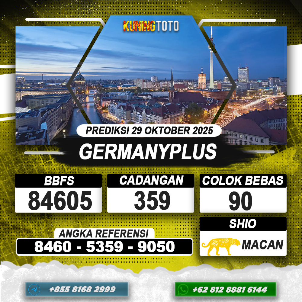 PREDIKSI GERMANYPLUS 29 OKTOBER 2025 | PREDIKSI TOGEL KUNINGTOTO