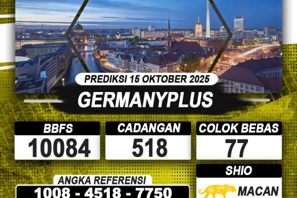 PREDIKSI GERMANYPLUS 15 OKTOBER 2025 | PREDIKSI TOGEL KUNINGTOTO