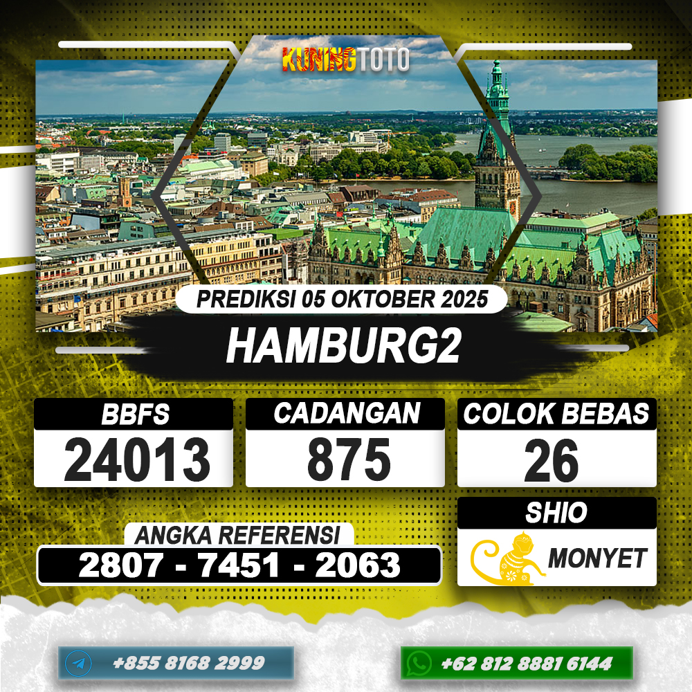 PREDIKSI HAMBURG2 05 OKTOBER 2025 | PREDIKSI TOGEL KUNINGTOTO