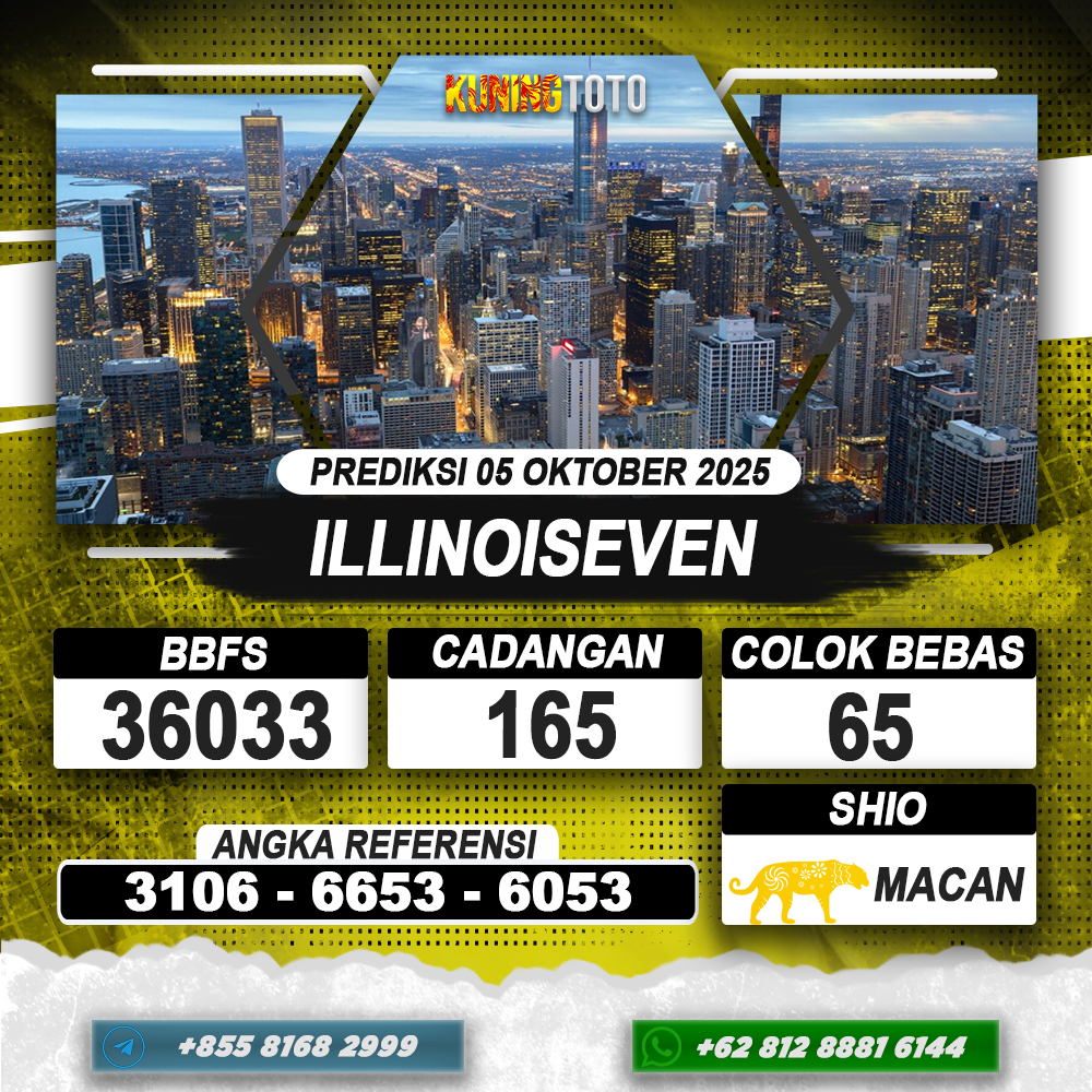 PREDIKSI ILLINOISEVEN 05 OKTOBER 2025 | PREDIKSI TOGEL KUNINGTOTO