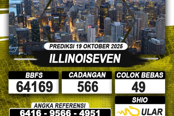 PREDIKSI ILLINOISEVEN 19 OKTOBER 2025 | PREDIKSI TOGEL KUNINGTOTO