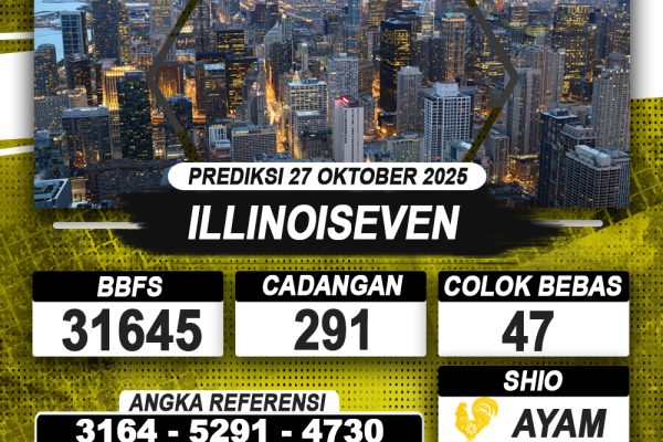 PREDIKSI ILLINOISEVEN 27 OKTOBER 2025 | PREDIKSI TOGEL KUNINGTOTO