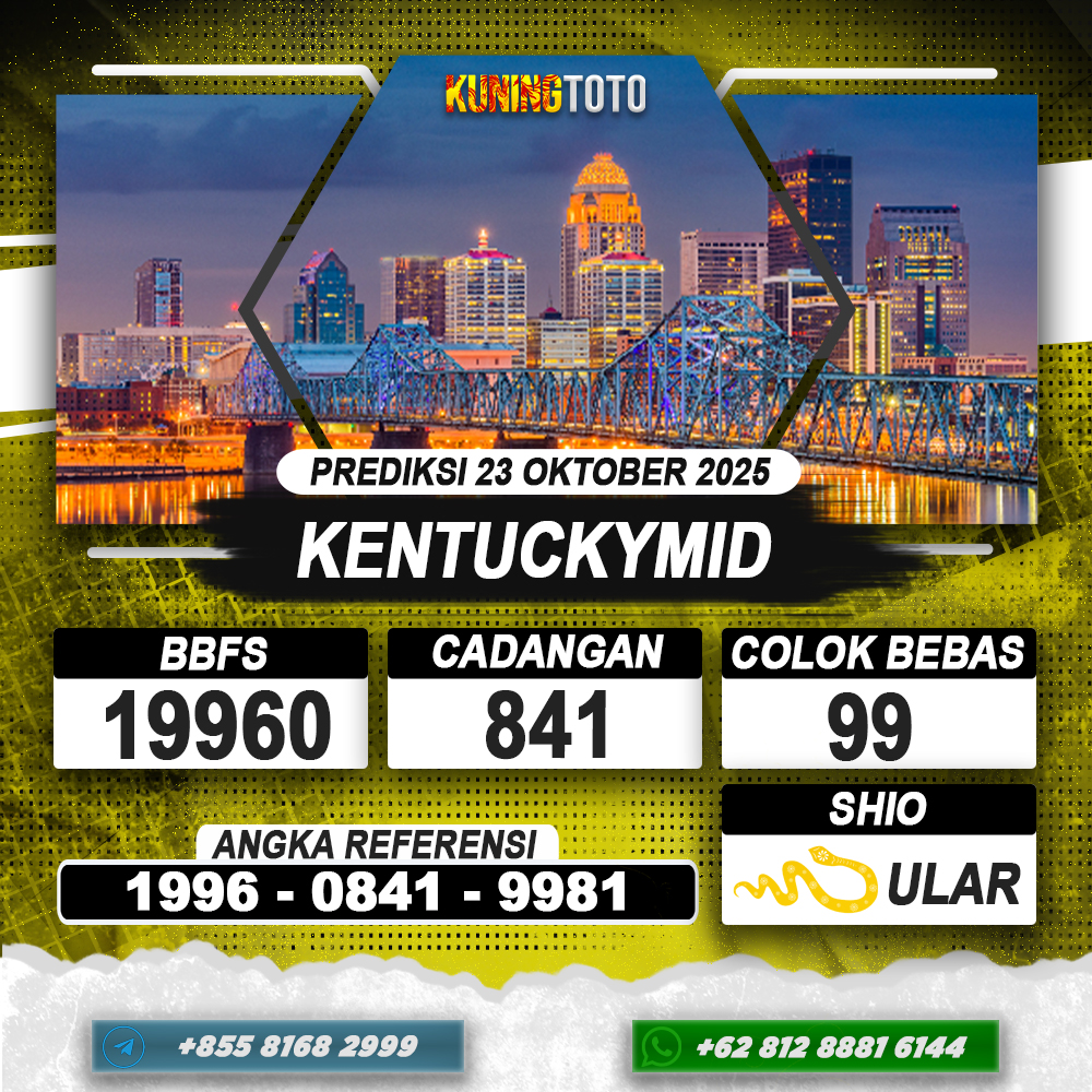 PREDIKSI KENTUCKYMID 23 OKTOBER 2025 | PREDIKSI TOGEL KUNINGTOTO
