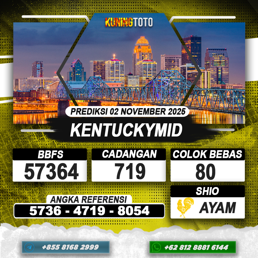 PREDIKSI KENTUCKYMID 02 NOVEMBER 2025 | PREDIKSI TOGEL KUNINGTOTO
