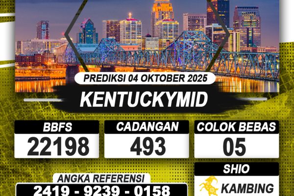 PREDIKSI KENTUCKYMID 04 OKTOBER 2025 | PREDIKSI TOGEL KUNINGTOTO