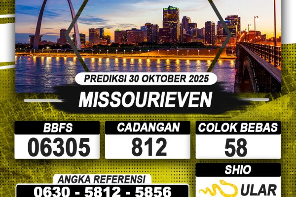 PREDIKSI MISSOURIEVEN 30 OKTOBER 2025 | PREDIKSI TOGEL KUNINGTOTO