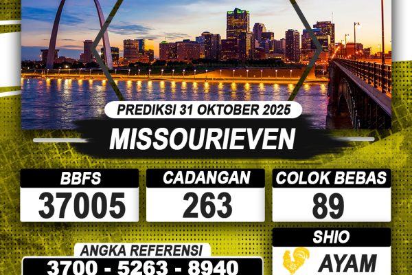 PREDIKSI MISSOURIEVEN 31 OKTOBER 2025 | PREDIKSI TOGEL KUNINGTOTO