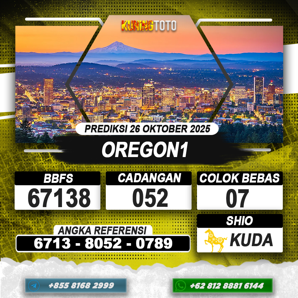 PREDIKSI OREGON1 26 OKTOBER 2025 | PREDIKSI TOGEL KUNINGTOTO