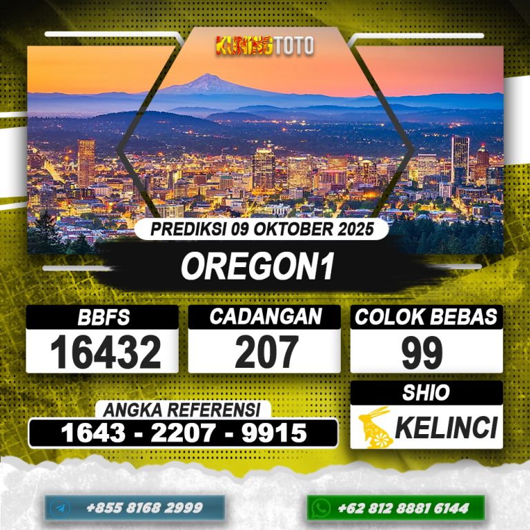 PREDIKSI OREGON1 09 OKTOBER 2025 | PREDIKSI TOGEL KUNINGTOTO