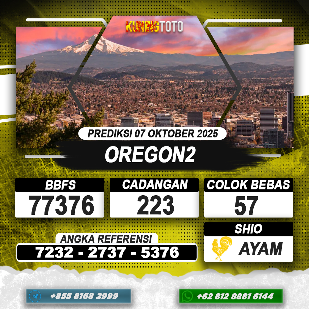 PREDIKSI OREGON2 07 OKTOBER 2025 | PREDIKSI TOGEL KUNINGTOTO