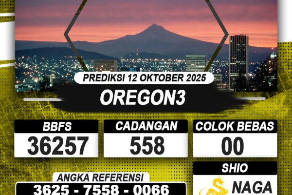 PREDIKSI OREGON3 12 OKTOBER 2025 | PREDIKSI TOGEL KUNINGTOTO