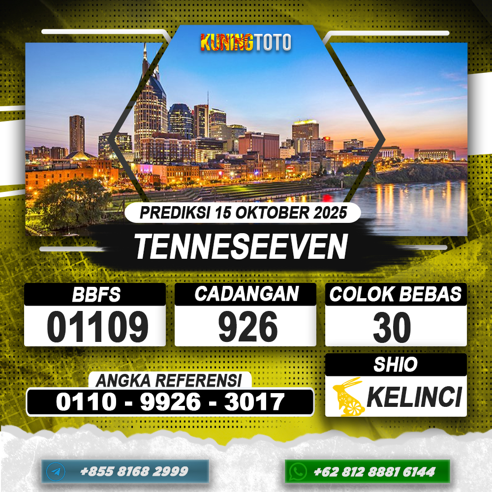 PREDIKSI TENNESEEVEN 15 OKTOBER 2025 | PREDIKSI TOGEL KUNINGTOTO