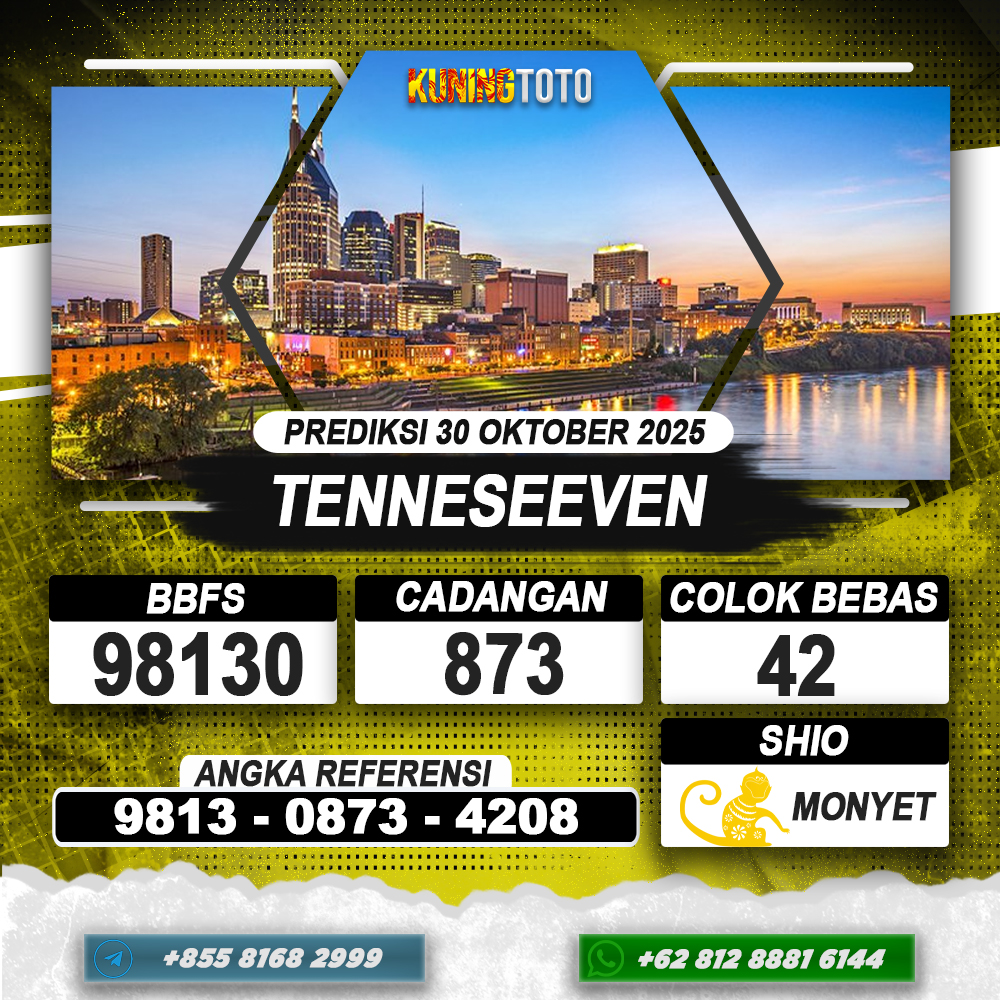 PREDIKSI TENNESEEVEN 30 OKTOBER 2025 | PREDIKSI TOGEL KUNINGTOTO