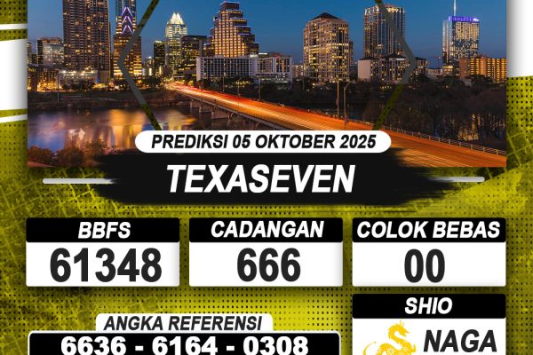 PREDIKSI TEXASEVEN 05 OKTOBER 2025 | PREDIKSI TOGEL KUNINGTOTO