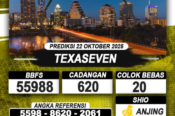 PREDIKSI TEXASEVEN 22 OKTOBER 2025 | PREDIKSI TOGEL KUNINGTOTO