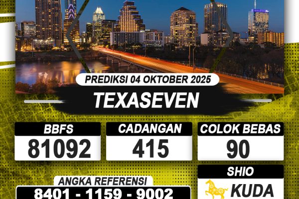PREDIKSI TEXASEVEN 04 OKTOBER 2025 | PREDIKSI TOGEL KUNINGTOTO