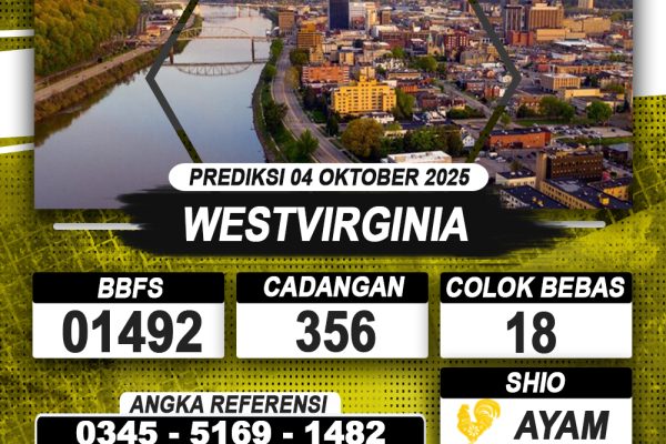 PREDIKSI WESTVIRGINIA 04 OKTOBER 2025 | PREDIKSI TOGEL KUNINGTOTO